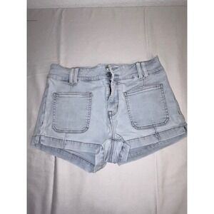 American Eagle Outfitters Women Light Wash Denim Cutoff Shorts Size 6
